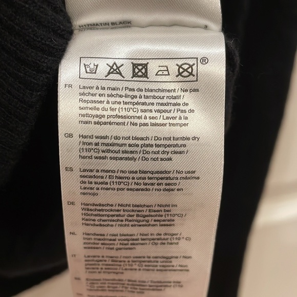 Maje black sweater with jeweled collar - Picture 7 of 8